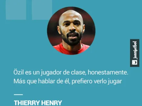 Henry se deleita con el juego de Özil