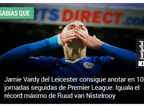 Vardy sigue imparable en la Premier League