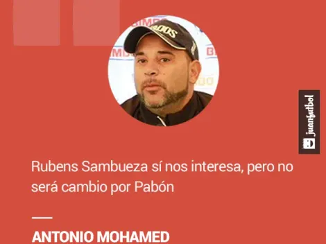 Mohamed reconoce interés por Sambueza; Dorlan no se va