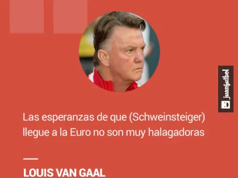 Van Gaal ve complicado que Alemania cuente con Schweinsteiger en Francia