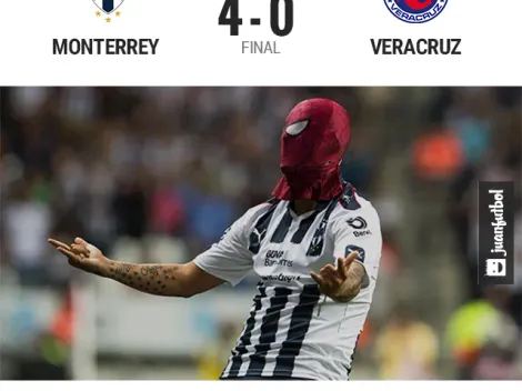 Rayados goleó a Veracruz y se mantienen con vida en el torneo