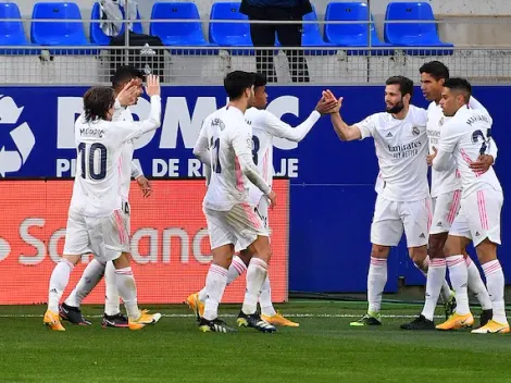 Raphael Varane le da la victoria al Real Madrid tras marcar un doblete ante el Huesca