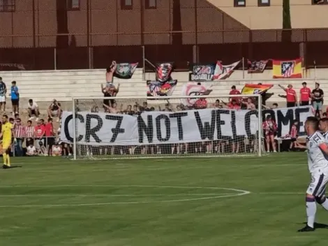 Video: Aficionados del Atlético se manifiestan en contra del fichaje de CR7