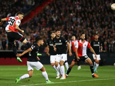 Santi Giménez anota en la goleada del Feyenoord en Europa League | VIDEO