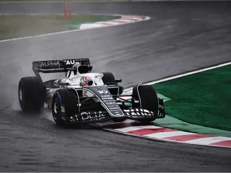 ¡No puede ser! Pierre Gasly se cruza con una grúa en el GP de Japón