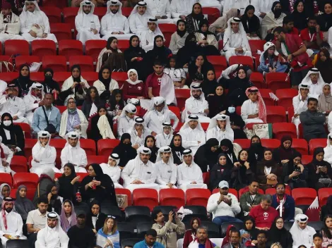 ¡Le da la espalda! Afición de Qatar se va del estadio al minuto 30