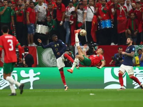 Marruecos, cerca de marcar golazo de chilena ante Francia | VIDEO