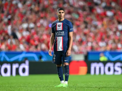 ¡Lo bailaron! Esto sufrió Hakimi en el entrenamiento del PSG