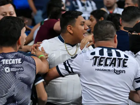 ¡RIÑA EN EL ESTADIO! Los ánimos del Monterrey vs Santos se calentaron en las tribunas
