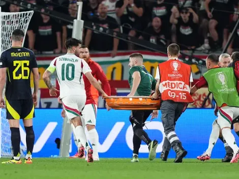 Eurocopa 2024: Jugador de Hungría sufre terrorífico golpe