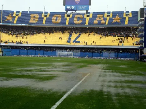 En Francia, cargan a Boca por su cancha inundada