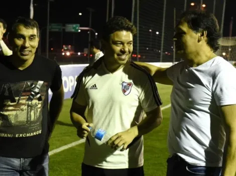 Celso Ayala y Pipino Cuevas, visitas de lujo en la práctica de River