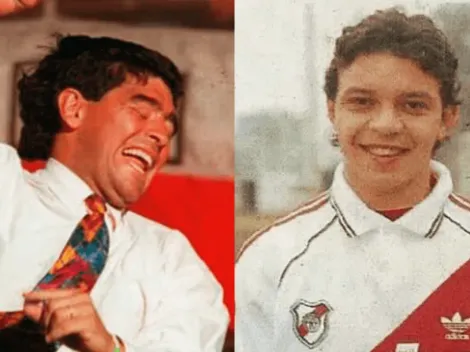 Sufrió a Gallardo: antecedente de Maradona DT ante River