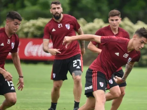 Ataque y defensa en el entrenamiento de River