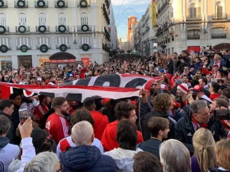 Banderazo en Lima para apoyar a River antes de la final