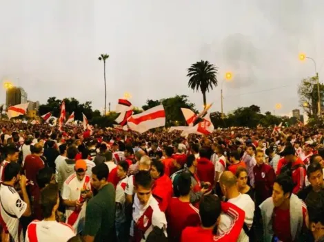 ¡Banderazo impresionante de River en Lima!