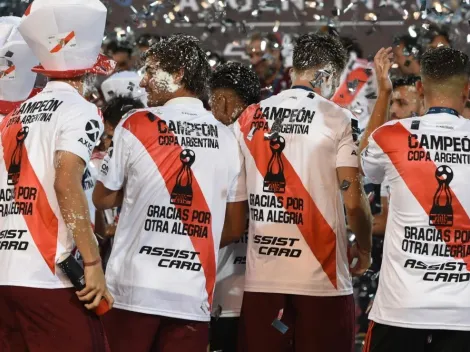 La camiseta especial de River para los festejos de la copa