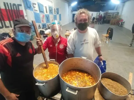 El gran almuerzo solidario organizado por la Subcomisión del Hincha