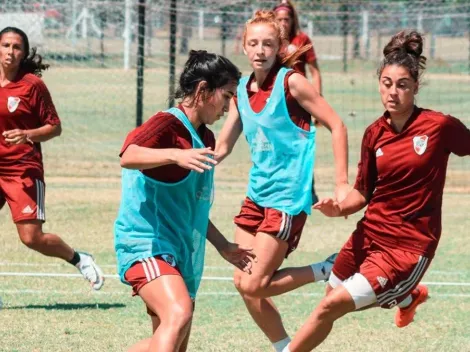 Las chicas se preparan para la final contra Boca