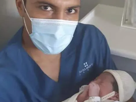 Robert Rojas fue padre por primera vez