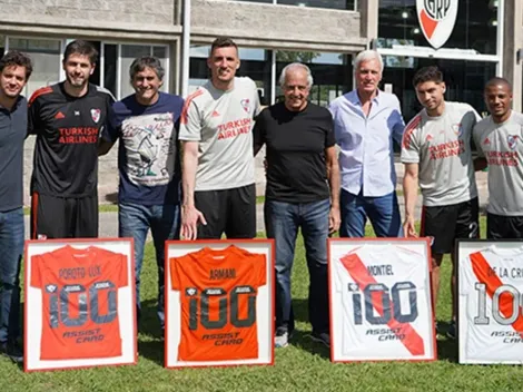 El club de los 100 en River: ¿quiénes fueron reconocidos?