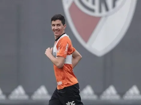 De nuevo en casa: Nacho Fernández se entrenó en el River Camp