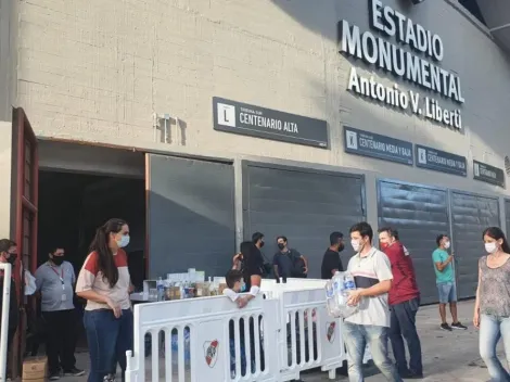 En dos días el Monumental se llenó de donaciones para Corrientes