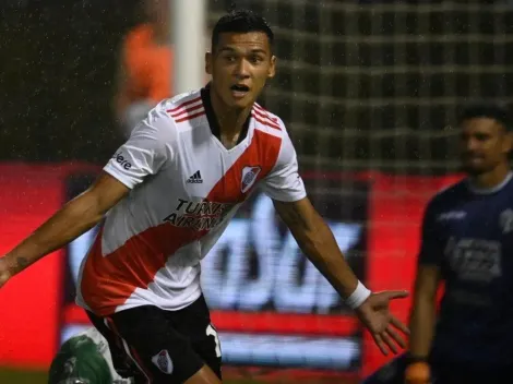 Herrera, feliz por su primer gol en River