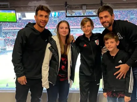 Ponzio volvió al Monumental y vio el superclásico con un ex compañero