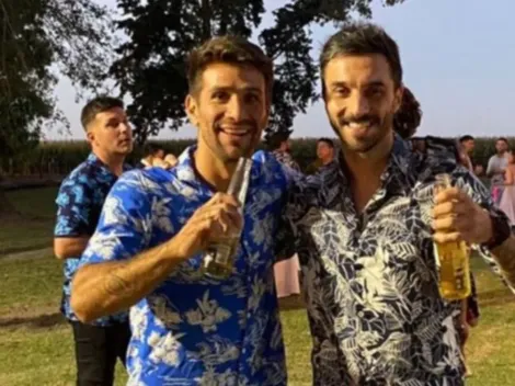 El divertido momento que compartieron Ponzio y Scocco