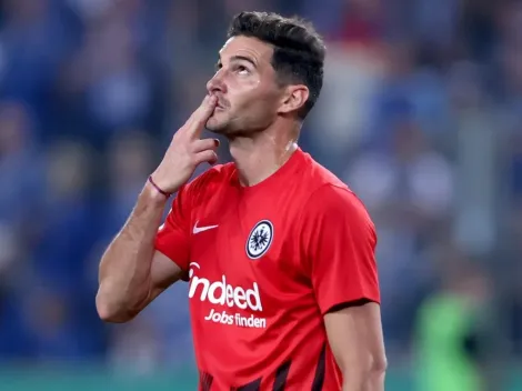 Alario debutó en Frankfurt con un golazo