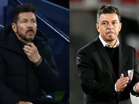 Simeone destacó a Gallardo: "Está haciendo un trabajo extraordinario"