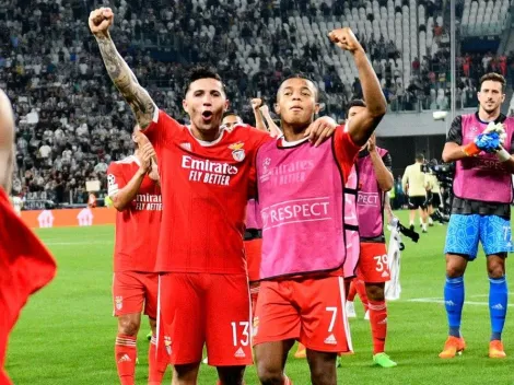 Enzo Fernández ganó los 13 partidos que jugó en Benfica