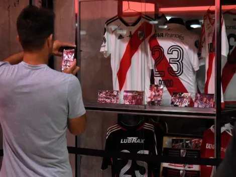 Ponzio visitó su muestra en el Museo River y se llevó un hermoso regalo