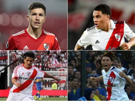 Los últimos 11 que usaron la número 10 de River