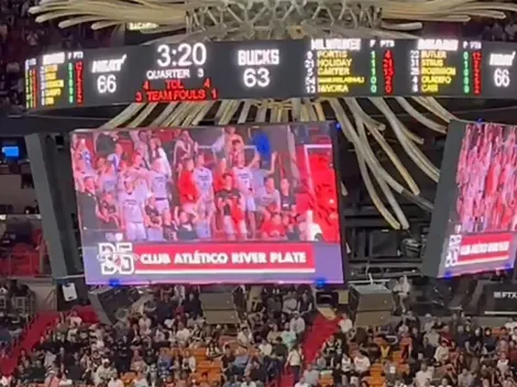 A puro básquet: el plantel de River fue a ver la NBA