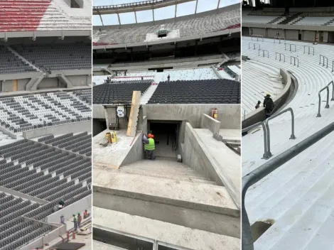 Butacas, paravalanchas y túnel único: así continúan las obras en el Monumental