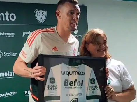 Gran gesto de Sarmiento: homenaje a Armani por ser campeón del mundo