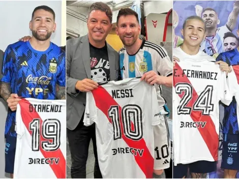 Los campeones del mundo se llevaron la camiseta de River