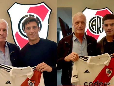 Dos juveniles de River firmaron su primer contrato