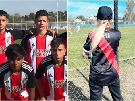 La emoción de Evangelina por el partido de Bastian en la Novena de River