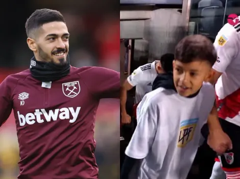 El gesto de Lanzini que volvió locos a los hinchas de River
