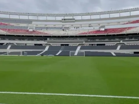 Después de la lluvia, así está el césped del Monumental para el debut de la Selección Argentina