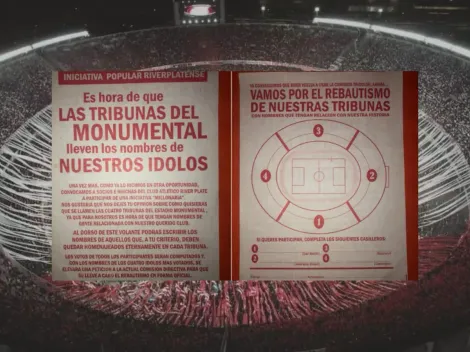 ¿Cómo fue? La vez que en River buscaron rebautizar las tribunas con folletos