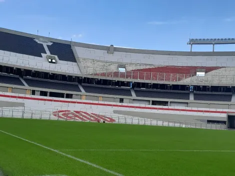 ¿Cómo está el campo de juego del Monumental a dos días del partido con Huracán?