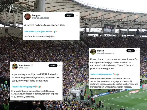 Mirá que distintos somos: en Brasil se sorprendieron por el poco aliento de los hinchas de Boca