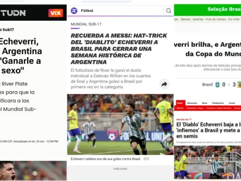 El Mundo habla del Diablito Echeverri: los elogios por su partidazo en la Sub 17