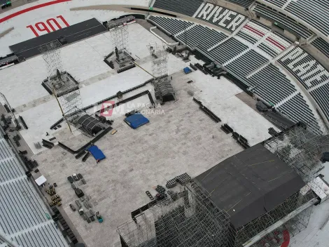 Cuándo se va a levantar el cobertor del campo de juego del Monumental