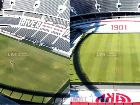 Exclusivo: el estado del campo de juego del Monumental para el debut