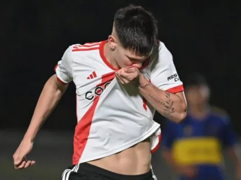 Mastantuono debutó en Reserva con un gol a Boca